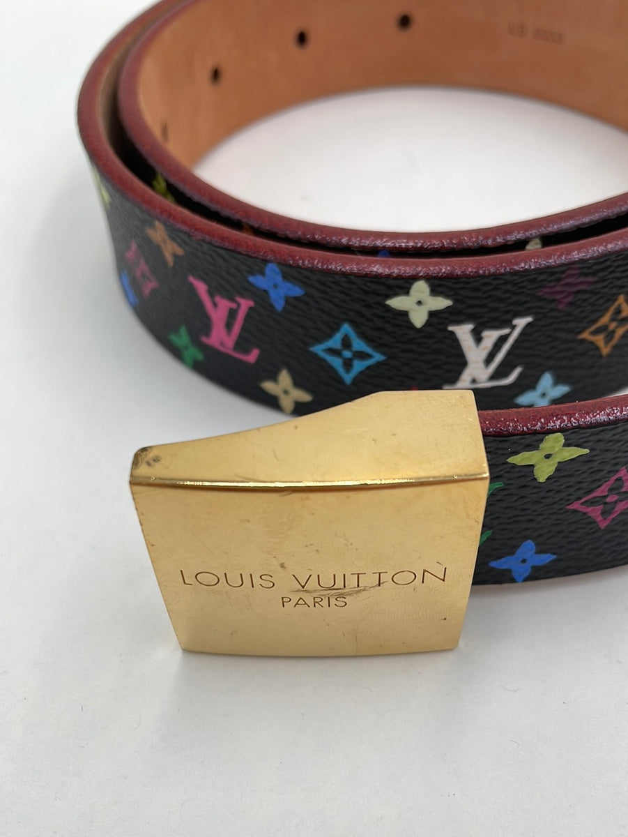 Cinturón Louis Vuitton Multicolore Negro – RAG