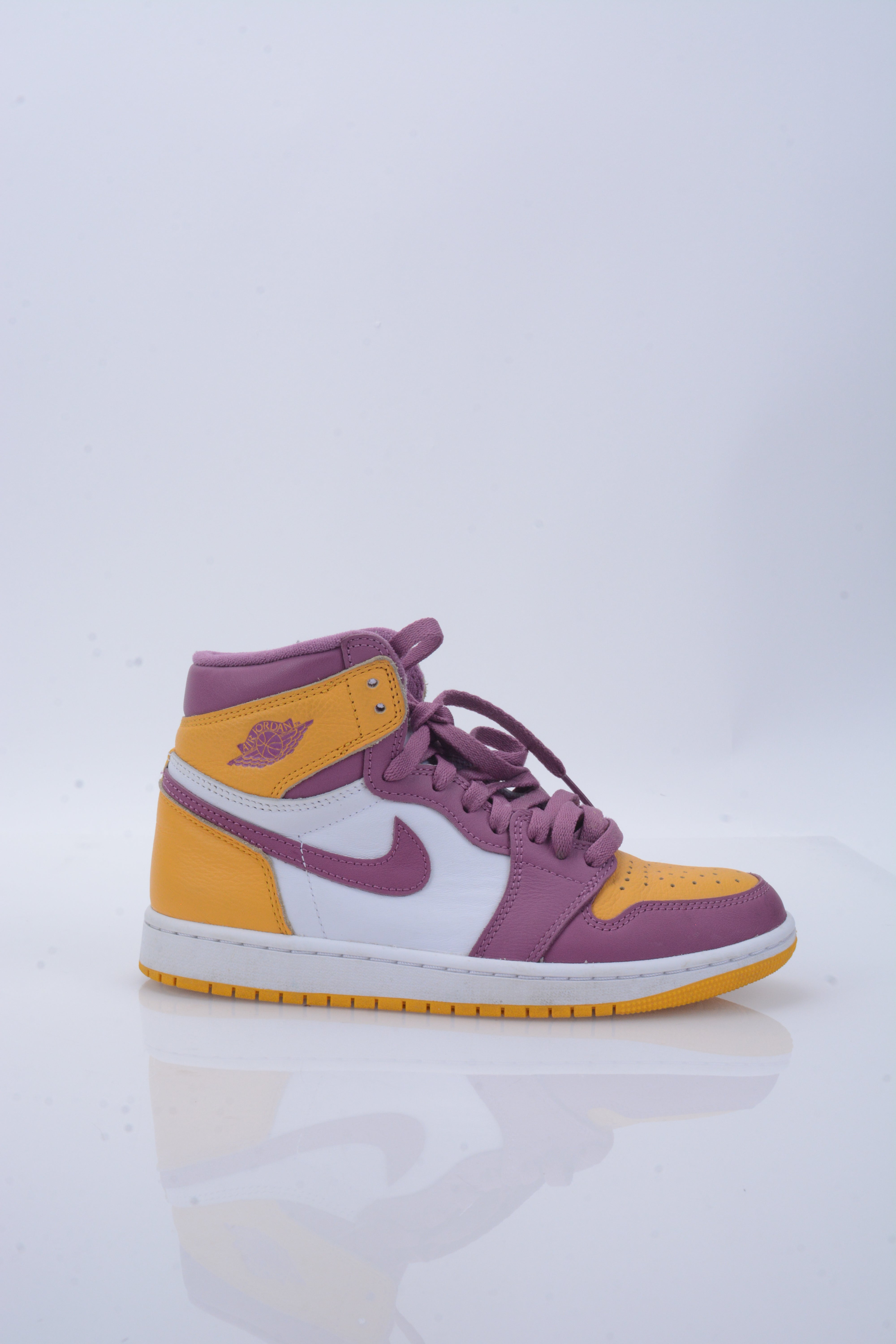 jordan retro 13 purple and yellow