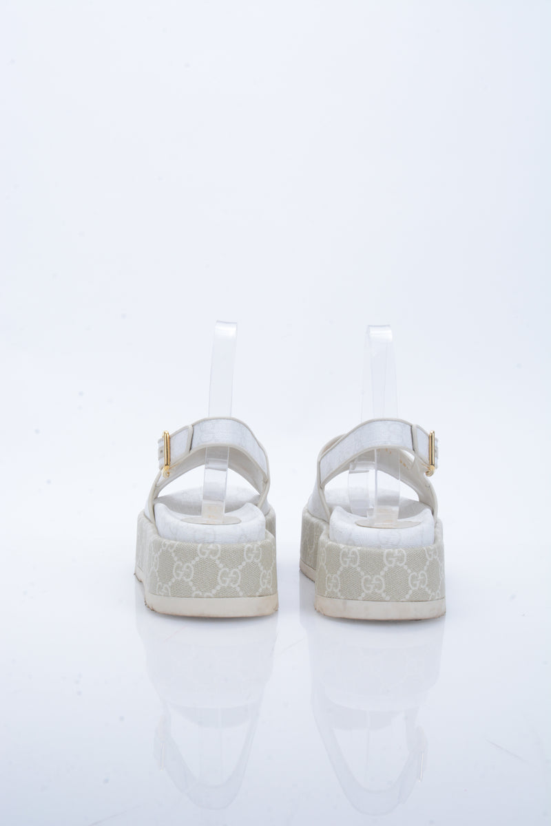 Gucci GG Supreme Platform Beige Talla 37 / 4 mx – RAG